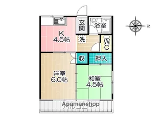 良和コーポ【301号室】の間取り