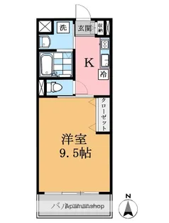 CELTIS扇【108号室】の間取り