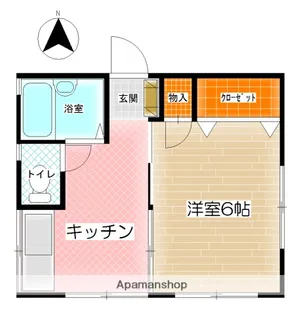 コーポアオキ【2F号室】の間取り