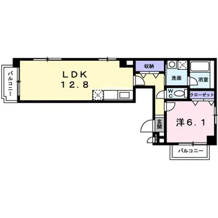 ムーンライトコート【5階】の間取り