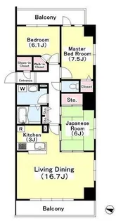 ロイヤルKJ【4階】の間取り