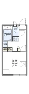 レオパレス不動【1階】の間取り