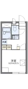 レオパレスプレミール【1階】の間取り
