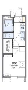 レオパレスKOEMON Ⅱ【1階】の間取り