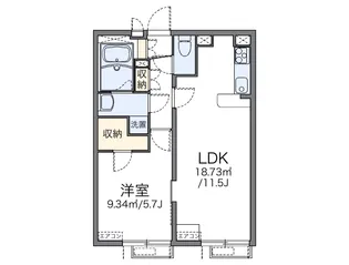レオパレスKOEMON Ⅱ【3階】の間取り