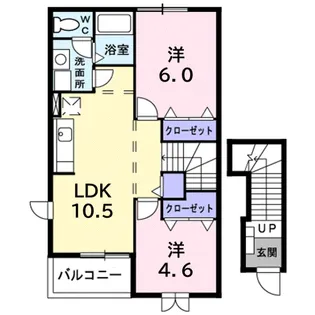 マイ・メリーチ吉岡【2階】の間取り