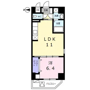 シェロ・ガーデン【4階】の間取り