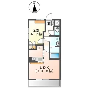 クレールスクエア【1階】の間取り