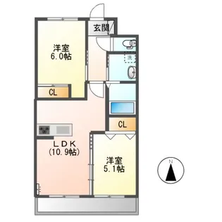 グランドゥール・ヴィラ【2階】の間取り