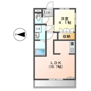 リサミィー壱番館【2階】の間取り
