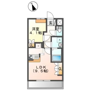 フランシーズ【2階】の間取り