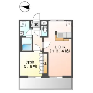 コンフォートレジデンス【2階】の間取り