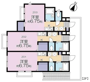 MAISON BIEN メゾン ビアン【2階】の間取り