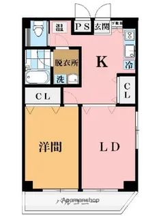 シャトル−TWO【801号室】の間取り