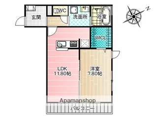 ETERNO(エテルノ)【102号室】の間取り