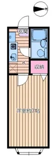 シャンブル綾瀬H【1階】の間取り