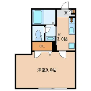メゾンエスポワール【1階】の間取り