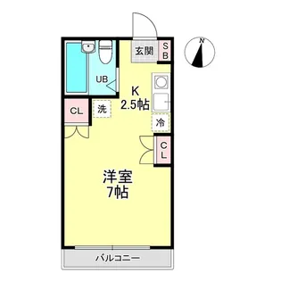 メゾントリム【307号室】の間取り
