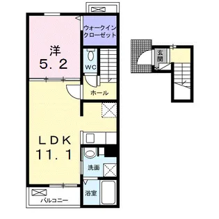 ラフレシール【2階】の間取り