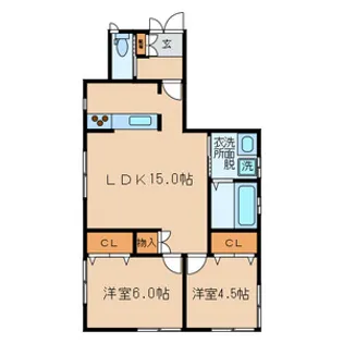 エスポア【1階】の間取り