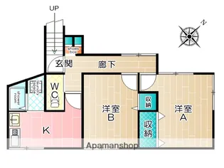 ハレダイシⅡ【B号室】の間取り
