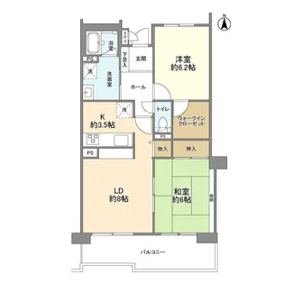 けやき通り南弐番館【8階】の間取り