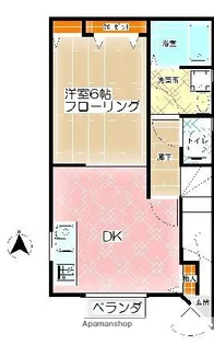 ル・シュクル【201号室】の間取り