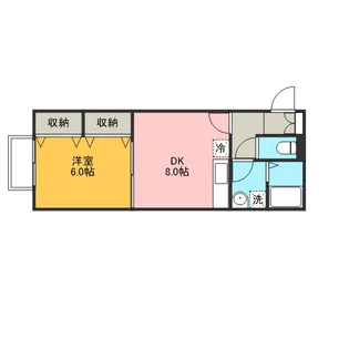 プルメリア【205号室】の間取り