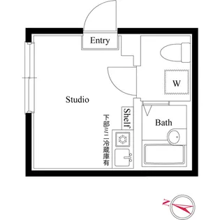 シャンテ綾瀬【1階】の間取り