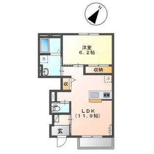 LIONAC(リオナシー)【102号室】の間取り
