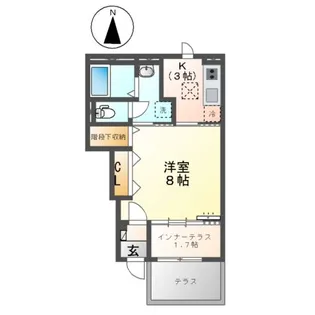 Tー5テラス【1階】の間取り