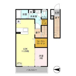 ルキア【2階】の間取り