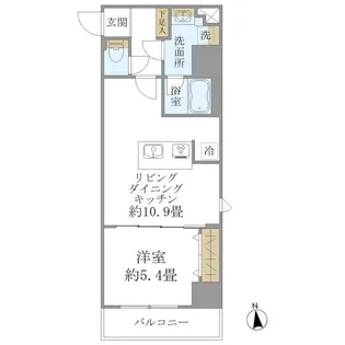 PREMIUM CUBE 上野【10階】の間取り