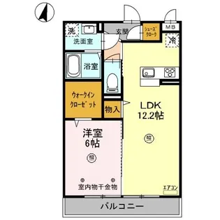ロータス草加 Ⅰ【2階】の間取り