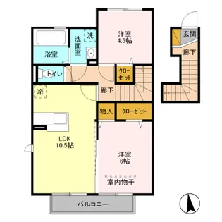 オーロ・ジャルダン【2階】の間取り