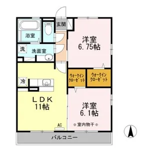 フローラ【3階】の間取り