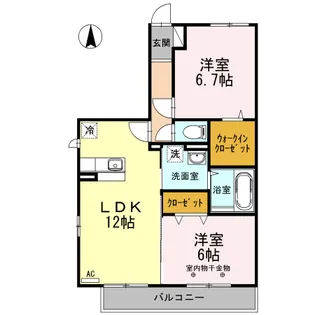 メゾンコンフォールⅢ【3階】の間取り