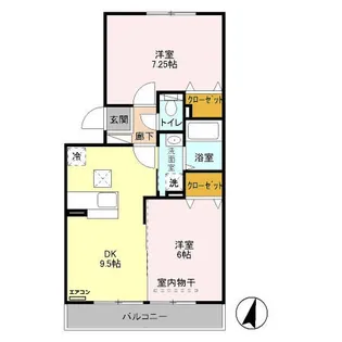 ピアニィ・レイディクス【1階】の間取り