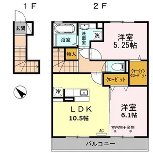 ジラソーレ【2階】の間取り