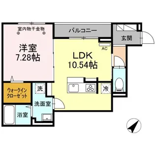 ラリュール西新井本町【3階】の間取り