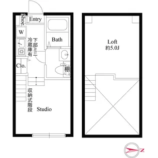 ハーモニーテラス千住緑町【1階】の間取り