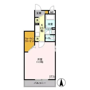 ベルレージュ【2階】の間取り