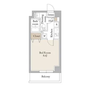 アルファコートお花茶屋2【1階】の間取り