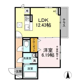 コンフォート北綾瀬【1階】の間取り