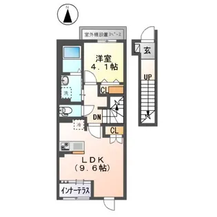 ラフィーネポルテ【2階】の間取り