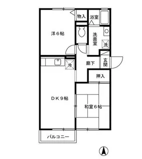 ファミーユ高砂【1階】の間取り