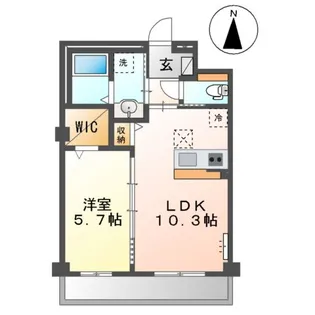 メゾンボヌールA【1階】の間取り