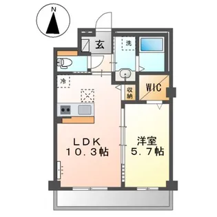 メゾンボヌールA【1階】の間取り