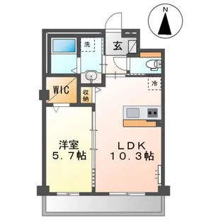 メゾンボヌールA【3階】の間取り