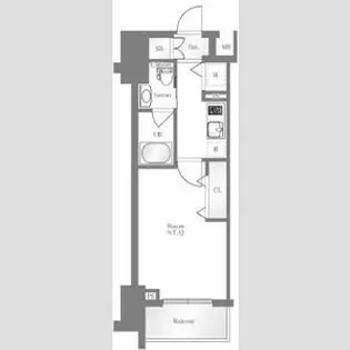 DIPS北千住【5階】の間取り